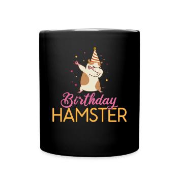 Hamster Liebhaber Hamster Geschenk - Tasse einfarbig - Schwarz - Vorne