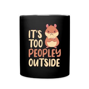 Hamster Liebhaber Hamster Geschenk - Tasse einfarbig - Schwarz - Vorne