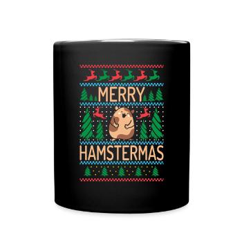 Hamster Liebhaber Hamster Geschenk - Tasse einfarbig - Schwarz - Vorne