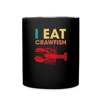 I Eat Crawfish - Full Colour Mug - black - Front