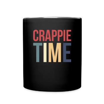 Crappie Time Shirt Geschenk - Tasse einfarbig - Schwarz - Vorne