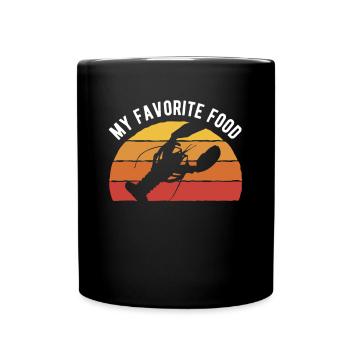 Mes écrevisses préférées - Mug uni - noir - Devant