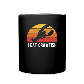 I Eat Crawfish - Full Colour Mug - black - Front