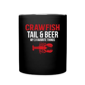 Queue d’écrevisse & bière - Mug uni - noir - Devant