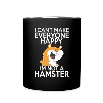 Hamster Liebhaber Hamster Geschenk - Tasse einfarbig - Schwarz - Vorne