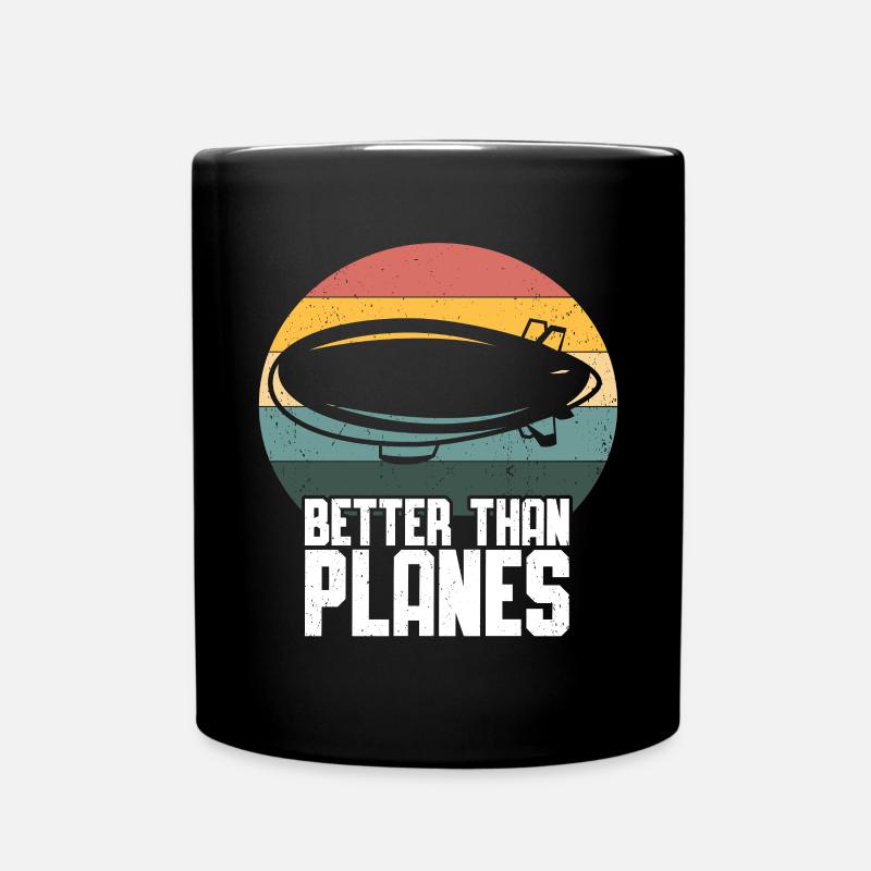 Zeppelin - Tasse einfarbig - Schwarz