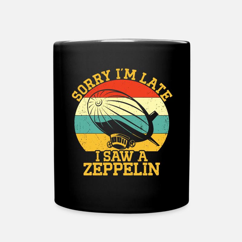 Zeppelin - Tasse einfarbig - Schwarz