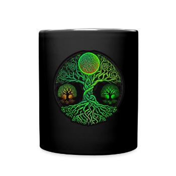 Arbre de vie Vikings celtiques - Mug uni - noir - Devant