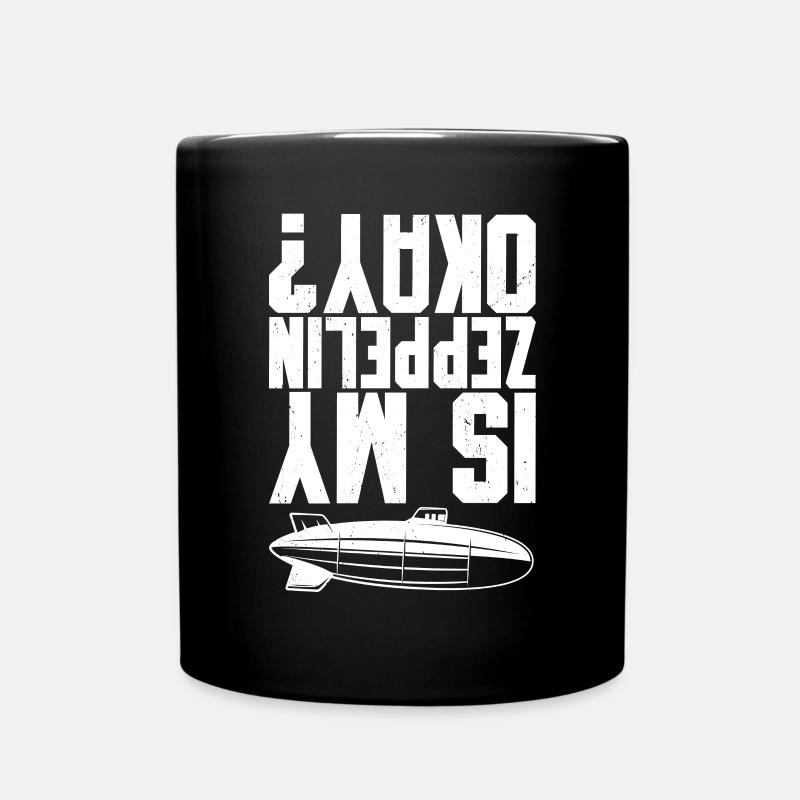 Zeppelin - Tasse einfarbig - Schwarz