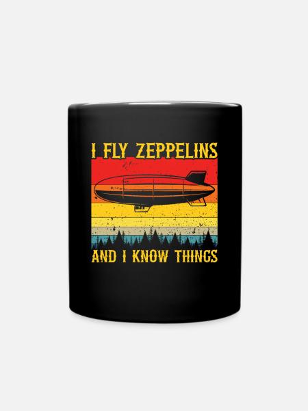 Zeppelin - Tasse einfarbig - Schwarz