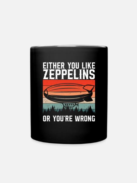 Zeppelin - Tasse einfarbig - Schwarz