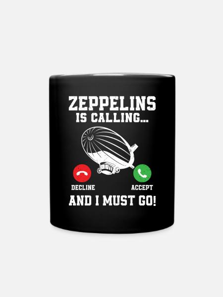 Zeppelin - Tasse einfarbig - Schwarz