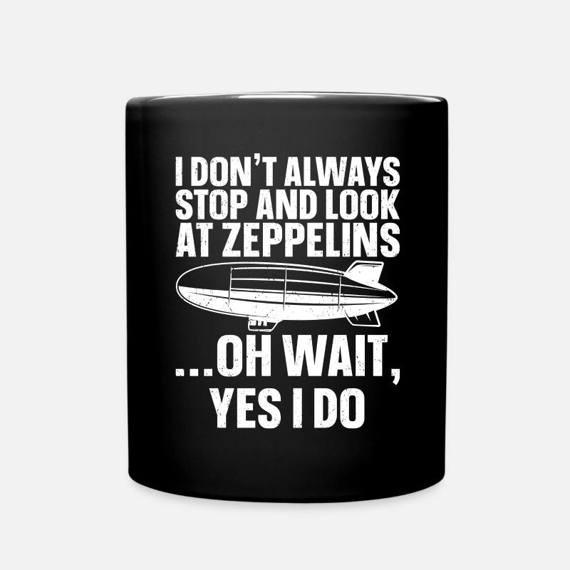 Zeppelin - Tasse einfarbig - Schwarz