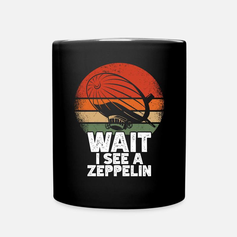 Zeppelin - Tasse einfarbig - Schwarz