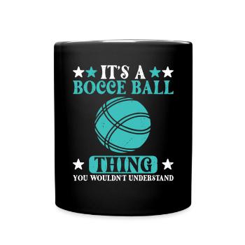 Bocce - Full Colour Mug - black - Front