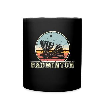 Badminton - Mug uni - noir - Devant