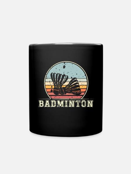 Badminton - Tasse einfarbig - Schwarz