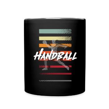 Handball Handballer - Tasse einfarbig - Schwarz - Vorne