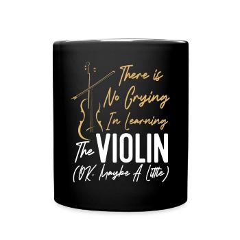 Violoniste Il n’y a pas de violoniste - Mug uni - noir - Devant