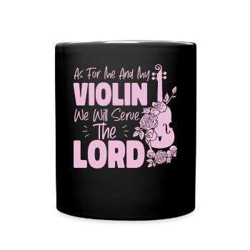 Violoniste Violoniste Jesus Faith - Mug uni - noir - Devant
