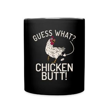 Hühnchen Geschenke Hühnchen Besitzer - Tasse einfarbig - Schwarz - Vorne