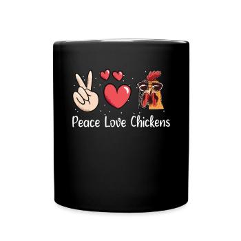 Cadeaux de poulet Propriétaire de poulet - Mug uni - noir - Devant