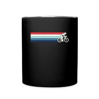 Retro Cyclist Cyclist Bike Bike eMTB - Full Colour Mug - black - Front