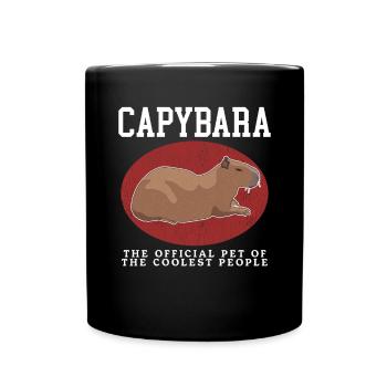 Capybara capybaras Capybaras gift - Full Colour Mug - black - Front