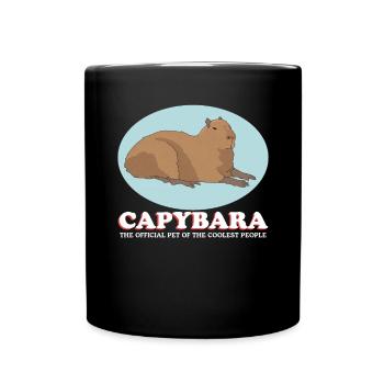 Capybara Capybaras Capybaras Capybara Gift - Full Colour Mug - black - Front