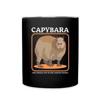 Capybara Capybaras Cadeau - Mug uni - noir - Devant