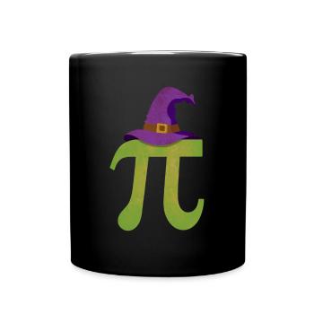 Pi Witch Hat - Pi Funny Math Halloween - Mug uni - noir - Devant