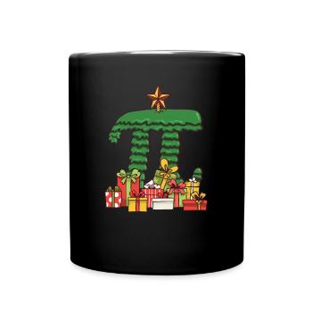 Sapin de Noël Pi - Math Pi Noël - Mug uni - noir - Devant