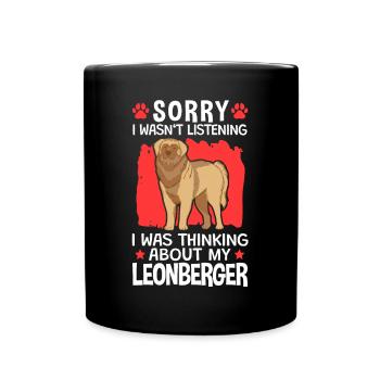 I thought of my Leonberger Leonberger - Full Colour Mug - black - Front