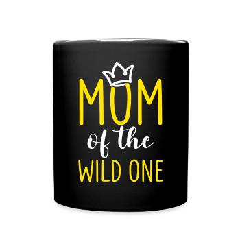 Maman Of The Wild One Anniversaire 1er Légendaire - Mug uni - noir - Devant