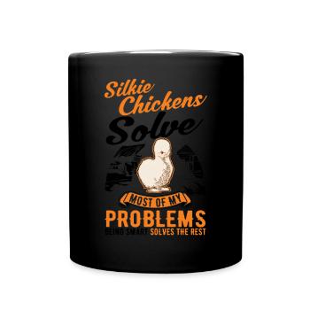 Silk Chicken Cadeau Silkie Chicken Silkie Chicken - Mug uni - noir - Devant