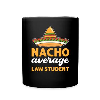 Nacho Average law student. Justice Bar - Full Colour Mug - black - Front