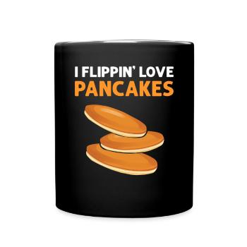 J’ai retourné des crêpes. Amateurs de crêpes - Mug uni - noir - Devant