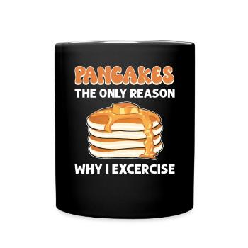 Crêpes - la seule raison pour laquelle je - Mug uni - noir - Devant