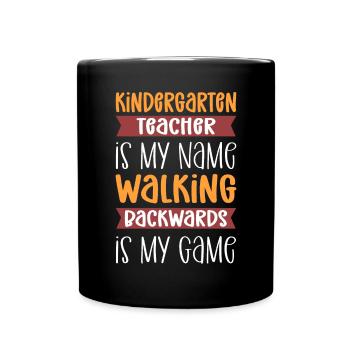 Kindergarten teacher Teacher in preschool teacher - Full Colour Mug - black - Front