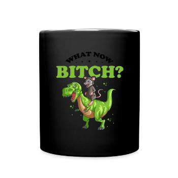 Opossum Design pour les amateurs de ratons laveurs et de marsupiaux - Mug uni - noir - Devant