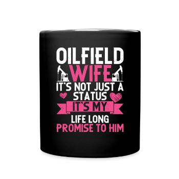 Champ pétrolifère - Mug uni - noir - Devant
