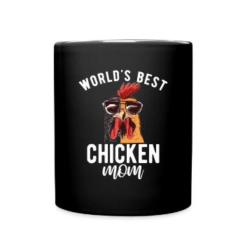Chicken Gifts Chicken Owner - Full Colour Mug - black - Front