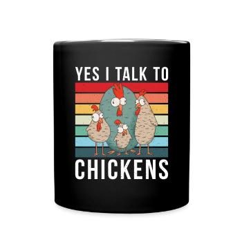 Chicken Gifts Chicken Owner - Full Colour Mug - black - Front
