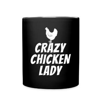 Chicken Gifts Chicken Owner - Full Colour Mug - black - Front