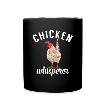 Chicken Gifts Chicken Owner - Full Colour Mug - black - Front
