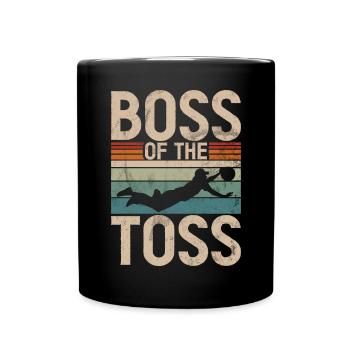 Lustiges Disc Golf & Ultimate Frisbee Spieler - Tasse einfarbig - Schwarz - Vorne
