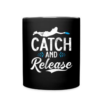 Lustiges Disc Golf & Ultimate Frisbee Spieler - Tasse einfarbig - Schwarz - Vorne
