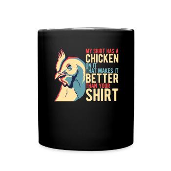 Chicken Gifts Chicken Owner - Full Colour Mug - black - Front