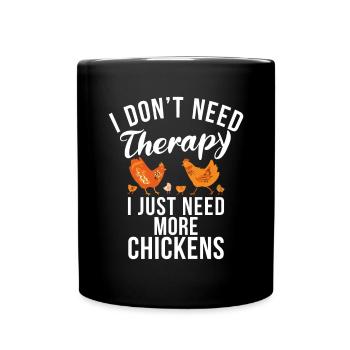 Chicken Gifts Chicken Owner - Full Colour Mug - black - Front