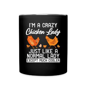 Chicken Gifts Chicken Owner - Full Colour Mug - black - Front